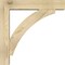 Ekena Millwork Thorton Block Rough Sawn Bracket w/ Offset Brace, Douglas Fir, 6"W x 28"D x 28"H BKT0604X28X28THR05RDF - alternate 3